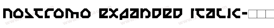 Nostromo Expanded Italic字体转换